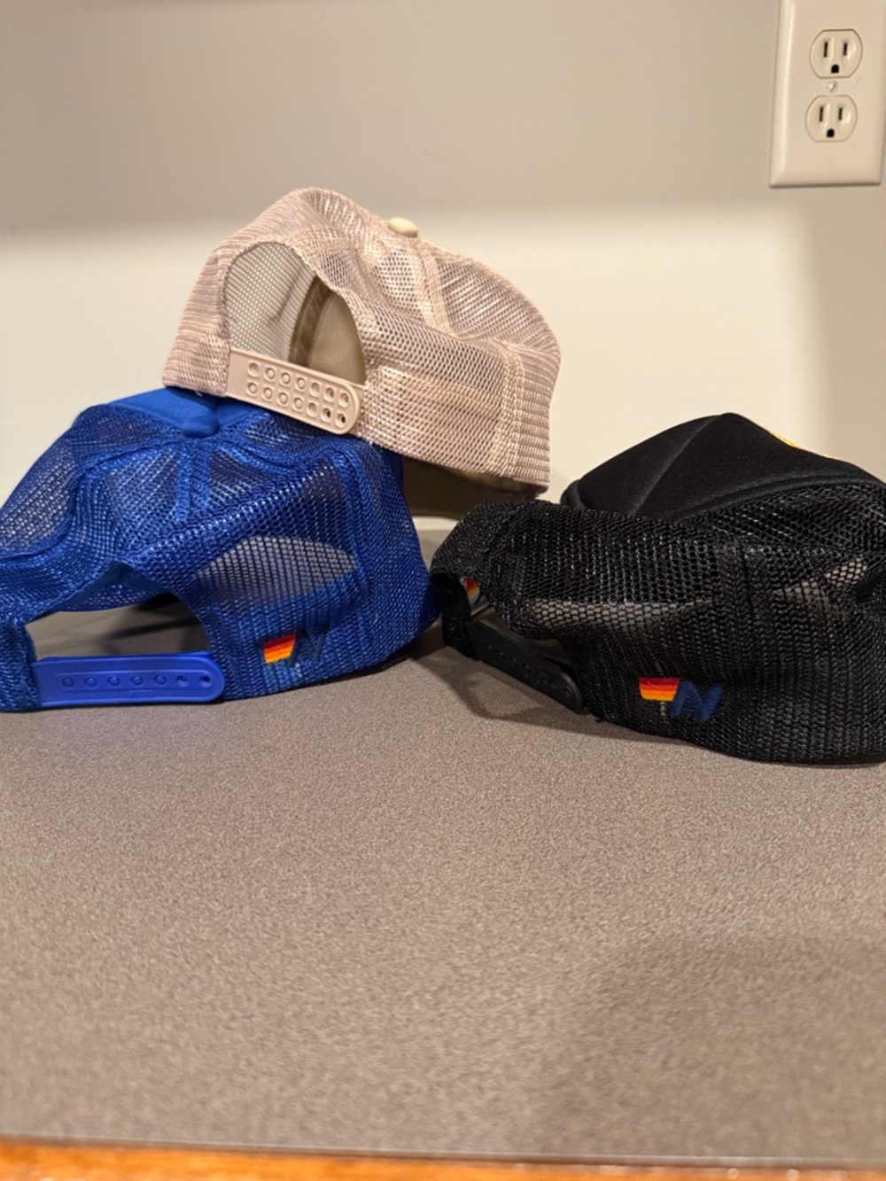 2 Aviator Nation Hats & 1 Happy trucker hat⚡️. YOU GET ALL 3 HATS!!! - Picture 2 of 3
